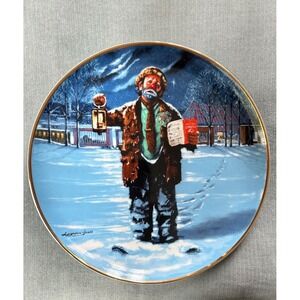 Emmett Kelly Original Circus Collection First Edition Plate "Christmas Carol"